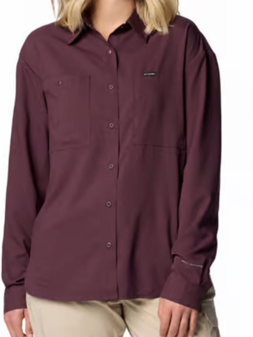 Columbia Women's Silver Ridge Utility Long Sleeve Shirt, Moonvista, XS